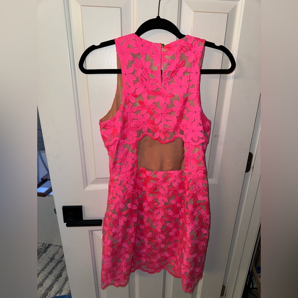 Pink mini dress